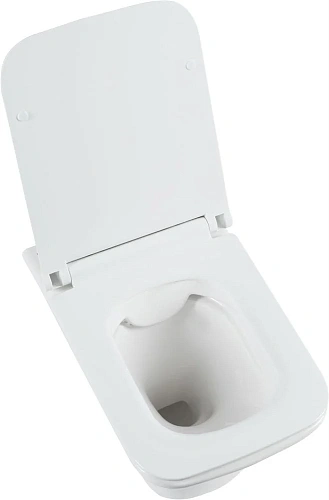 Унитаз подвесной Aquanet Rimless Cube-W CL-12248D с сиденьем Унитаз подвесной Aquanet Rimless Cube-W CL-12248D с сиденьем