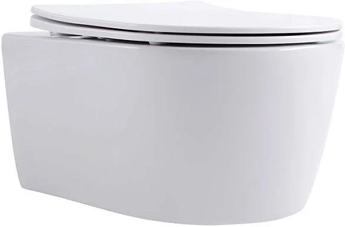 Унитаз подвесной Aquanet Smart Rimless LX-1106 SMART W с крышкой Унитаз подвесной Aquanet Smart Rimless LX-1106 SMART W с крышкой