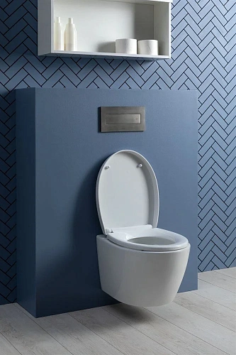 Унитаз подвесной Aquanet ZV-1 белый ZV-1 с сиденьем Унитаз подвесной Aquanet ZV-1 белый ZV-1 с сиденьем