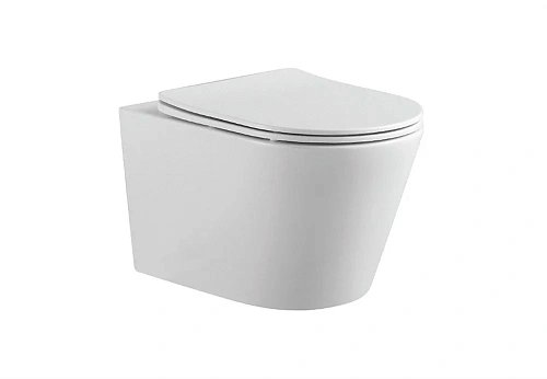 Унитаз подвесной Aquatek ВЕГА AQ1905-00 525x360x320 безободковый, тонкое сиденье Soft Close Унитаз подвесной Aquatek ВЕГА AQ1905-00 525x360x320 безободковый, тонкое сиденье Soft Close