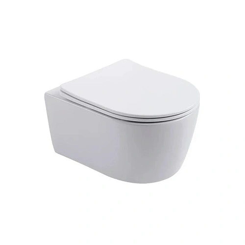 Унитаз подвесной Aquatek ЕВРОПА AQ1106-00 490x360x250 безободковый, тонкое сиденье Soft Close Унитаз подвесной Aquatek ЕВРОПА AQ1106-00 490x360x250 безободковый, тонкое сиденье Soft Close