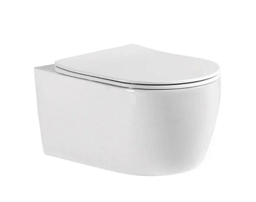 Унитаз подвесной Aquatek ЕВРОПА AQ1106-00 490x360x250 безободковый, тонкое сиденье Soft Close Унитаз подвесной Aquatek ЕВРОПА AQ1106-00 490x360x250 безободковый, тонкое сиденье Soft Close
