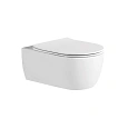 Унитаз подвесной Aquatek ЕВРОПА AQ1106L-00 525x360x260 безободковый, тонкое сиденье Soft Close Унитаз подвесной Aquatek ЕВРОПА AQ1106L-00 525x360x260 безободковый, тонкое сиденье Soft Close