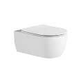 Унитаз подвесной Aquatek ЕВРОПА AQ1106L-00 525x360x260 безободковый, тонкое сиденье Soft Close Унитаз подвесной Aquatek ЕВРОПА AQ1106L-00 525x360x260 безободковый, тонкое сиденье Soft Close