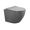 Унитаз подвесной Aquatek ЕВРОПА AQ1901-MG 525x360x320мм, матовый серый, тонкое сиденье микролифт Унитаз подвесной Aquatek ЕВРОПА AQ1901-MG 525x360x320мм, матовый серый, тонкое сиденье микролифт