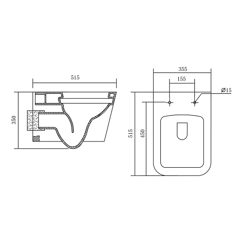 Унитаз подвесной Aquatek ЛИБРА AQ0530-00 515x355x350 мм тонкое сиденье микролифт Унитаз подвесной Aquatek ЛИБРА AQ0530-00 515x355x350 мм тонкое сиденье микролифт