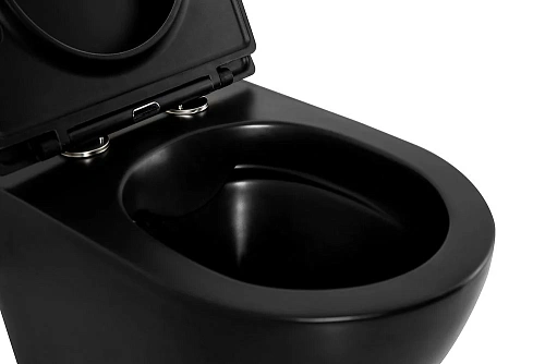 Унитаз подвесной BelBagno COLORATO черный BB062CHR-MB/BB062SC-MB безободковый с сиденьем Унитаз подвесной BelBagno COLORATO черный BB062CHR-MB/BB062SC-MB безободковый с сиденьем