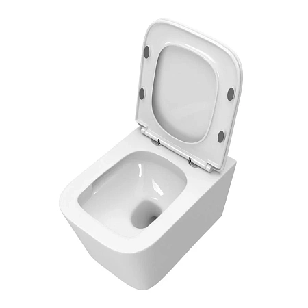 Унитаз подвесной BelBagno DUE-TOR BB5171CH-TOR/SC безободковый c сиденьем Унитаз подвесной BelBagno DUE-TOR BB5171CH-TOR/SC безободковый c сиденьем