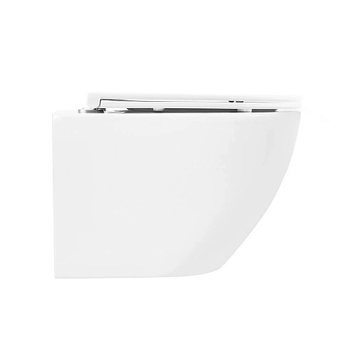 Унитаз подвесной BelBagno SFERA-R BB046CHR/BB870SC безободковый с сиденьем Унитаз подвесной BelBagno SFERA-R BB046CHR/BB870SC безободковый с сиденьем