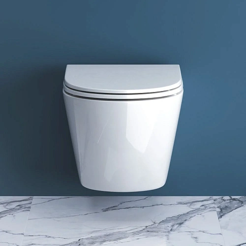 Унитаз подвесной BelBagno SFERA-R BB046CHR/BB870SC безободковый с сиденьем Унитаз подвесной BelBagno SFERA-R BB046CHR/BB870SC безободковый с сиденьем