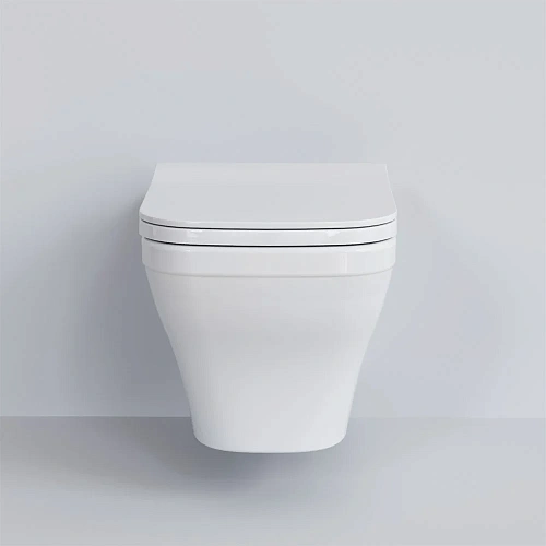 Унитаз подвесной Benefit 203T20001R (535x340x360) белый безободковый с тонкой крышкой 203T20001R-202T20001S Унитаз подвесной Benefit 203T20001R (535x340x360) белый безободковый с тонкой крышкой 203T20001R-202T20001S