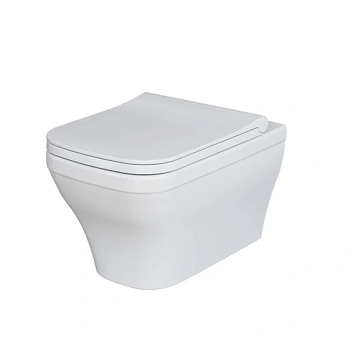 Унитаз подвесной Benefit 203T20001R (535x340x360) белый безободковый с тонкой крышкой 203T20001R-202T20001S Унитаз подвесной Benefit 203T20001R (535x340x360) белый безободковый с тонкой крышкой 203T20001R-202T20001S