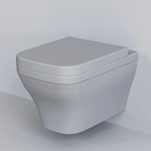 Унитаз подвесной Benefit 203T20301R (535x340x360) серый матовый безободковый с толстой крышкой 203T20301R-202T20301 Унитаз подвесной Benefit 203T20301R (535x340x360) серый матовый безободковый с толстой крышкой 203T20301R-202T20301