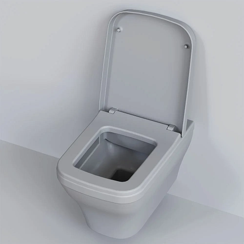 Унитаз подвесной Benefit 203T20301R (535x340x360) серый матовый безободковый с толстой крышкой 203T20301R-202T20301 Унитаз подвесной Benefit 203T20301R (535x340x360) серый матовый безободковый с толстой крышкой 203T20301R-202T20301