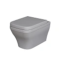 Унитаз подвесной Benefit 203T20301R (535x340x360) серый матовый безободковый с толстой крышкой 203T20301R-202T20301 Унитаз подвесной Benefit 203T20301R (535x340x360) серый матовый безободковый с толстой крышкой 203T20301R-202T20301