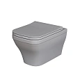 Унитаз подвесной Benefit 203T20301R (535x340x360) серый матовый безободковый с тонкой крышкой 203T20301R-202T20301S Унитаз подвесной Benefit 203T20301R (535x340x360) серый матовый безободковый с тонкой крышкой 203T20301R-202T20301S