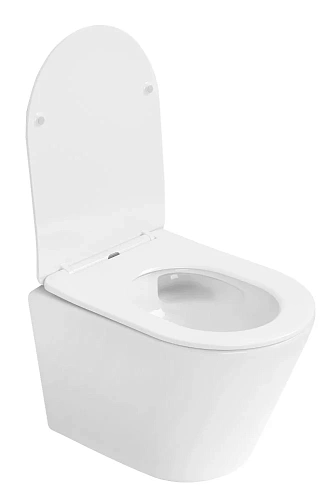 Унитаз подвесной Boheme AVVA 973-SET-W белый глянец c крышкой Унитаз подвесной Boheme AVVA 973-SET-W белый глянец c крышкой
