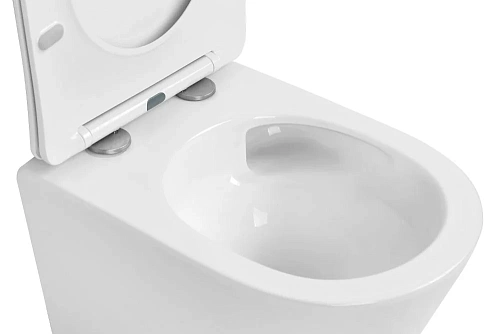 Унитаз подвесной Boheme AVVA 973-SET-W белый глянец c крышкой Унитаз подвесной Boheme AVVA 973-SET-W белый глянец c крышкой