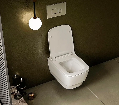 Унитаз подвесной Boheme Bello 971-2-W с функцией биде белый глянец без сиденья Унитаз подвесной Boheme Bello 971-2-W с функцией биде белый глянец без сиденья