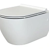Унитаз подвесной Boheme Bianca 963-3-W белый глянец ободковый Унитаз подвесной Boheme Bianca 963-3-W белый глянец ободковый