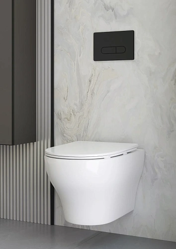 Унитаз подвесной Boheme FIORE 978-SET-2-MW с функцией биде, белый матовый c крышкой Унитаз подвесной Boheme FIORE 978-SET-2-MW с функцией биде, белый матовый c крышкой