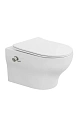 Унитаз подвесной Boheme FIORE 978-SET-2-W с функцией биде, белый глянец c крышкой Унитаз подвесной Boheme FIORE 978-SET-2-W с функцией биде, белый глянец c крышкой