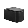 Унитаз подвесной Boheme Mane 970-SET-B черный матовый c крышкой Унитаз подвесной Boheme Mane 970-SET-B черный матовый c крышкой