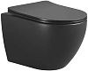 Унитаз подвесной Boheme Nero матовый черный (без крышки) 961/2