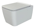Унитаз подвесной Boheme Zen 967-SET-W глянец белый с крышкой Унитаз подвесной Boheme Zen 967-SET-W глянец белый с крышкой