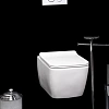 Унитаз подвесной Boheme Zen глянец белый 967-W Унитаз подвесной Boheme Zen глянец белый 967-W