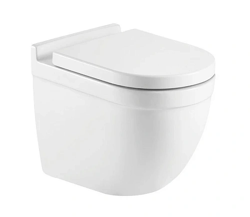 Унитаз подвесной CeramaLux 2198 с сиденьем Унитаз подвесной CeramaLux 2198 с сиденьем