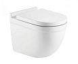 Унитаз подвесной CeramaLux 2198MW белый матовый с крышкой микролифт Унитаз подвесной CeramaLux 2198MW белый матовый с крышкой микролифт