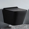 Унитаз подвесной CeramaLux 5171 MB черный матовый с крышкой микролифт Унитаз подвесной CeramaLux 5171 MB черный матовый с крышкой микролифт