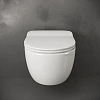 Унитаз подвесной Ceramica Nova Simple CN1301 с ультра-тонким сиденьем SoftClose Унитаз подвесной Ceramica Nova Simple CN1301 с ультра-тонким сиденьем SoftClose