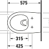 Унитаз подвесной Duravit Architec 2572090000 Унитаз подвесной Duravit Architec 2572090000
