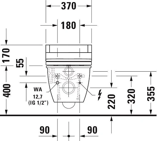 Унитаз подвесной Duravit Darling New 2544590000 Унитаз подвесной Duravit Darling New 2544590000