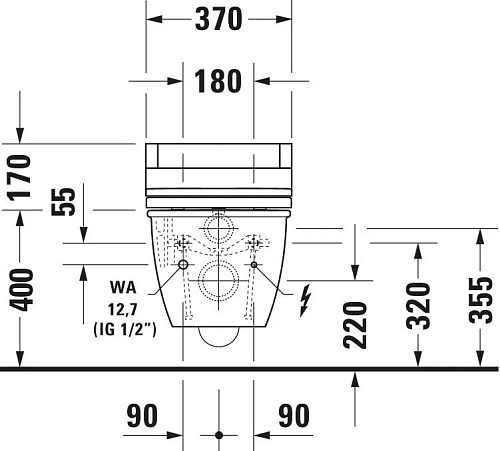 Унитаз подвесной Duravit Darling New 2544590000 Унитаз подвесной Duravit Darling New 2544590000