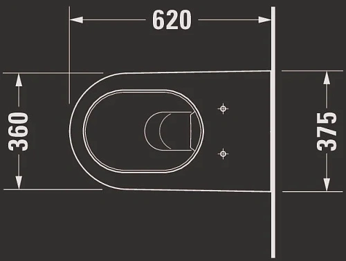 Унитаз подвесной Duravit Starck 2 2533090000 Унитаз подвесной Duravit Starck 2 2533090000