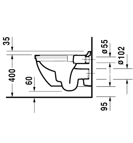 Унитаз подвесной Duravit Starck 3 45270900A1 Rimless, с сиденьем микролифт Унитаз подвесной Duravit Starck 3 45270900A1 Rimless, с сиденьем микролифт