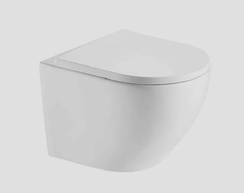 Унитаз подвесной Esbano Estena безободковый c крышкой-сиденьем Soft Close ESTENA Унитаз подвесной Esbano Estena безободковый c крышкой-сиденьем Soft Close ESTENA