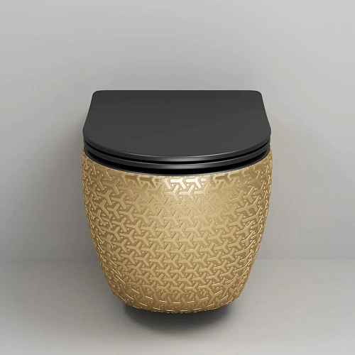 Унитаз подвесной GROSSMAN GR-4411GBRS с сиденьем микролифт Унитаз подвесной GROSSMAN GR-4411GBRS с сиденьем микролифт