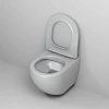 Унитаз подвесной GROSSMAN GR-4455GLMS Color 485x365x360 серый матовый безободковый с тонкой крышкой Унитаз подвесной GROSSMAN GR-4455GLMS Color 485x365x360 серый матовый безободковый с тонкой крышкой