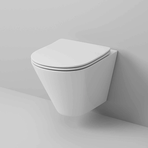 Унитаз подвесной GROSSMAN GR-4477S 490x360x350 безободковый с тонкой крышкой Унитаз подвесной GROSSMAN GR-4477S 490x360x350 безободковый с тонкой крышкой