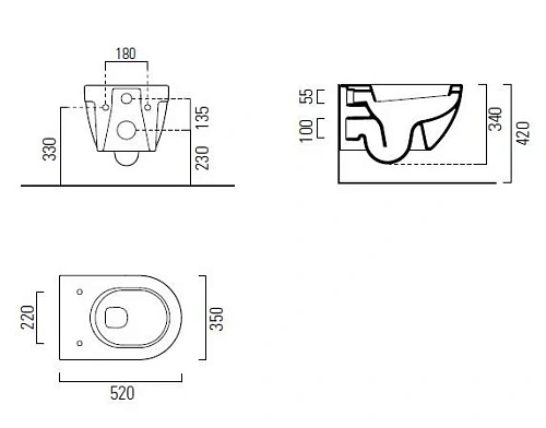 Унитаз подвесной GSI City 911811 Унитаз подвесной GSI City 911811