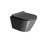 Унитаз подвесной GSI KUBE X безободковый Swirlflush черный матовый (941626) без сиденья Унитаз подвесной GSI KUBE X безободковый Swirlflush черный матовый (941626) без сиденья