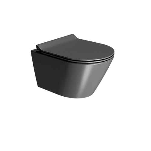 Унитаз подвесной GSI KUBE X безободковый Swirlflush черный матовый (941626) без сиденья Унитаз подвесной GSI KUBE X безободковый Swirlflush черный матовый (941626) без сиденья