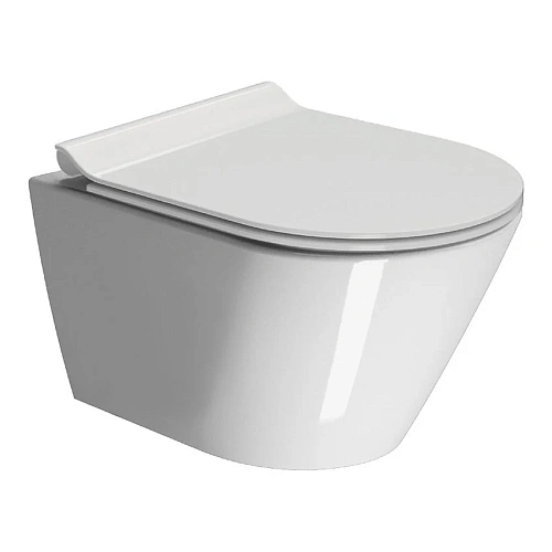 Унитаз подвесной GSI Kube-x 941611 compact безободковый Унитаз подвесной GSI Kube-x 941611 compact безободковый