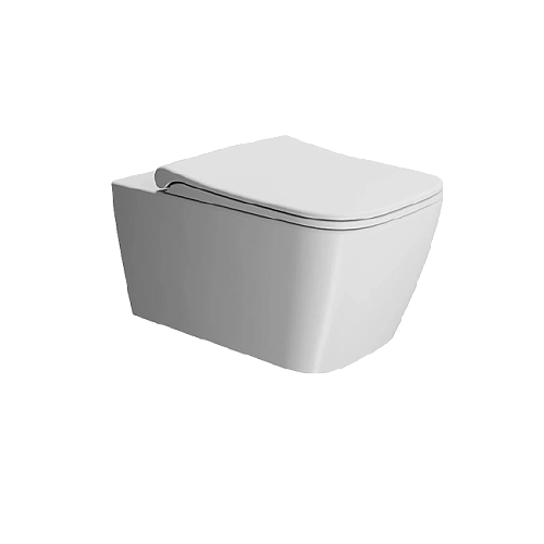 Унитаз подвесной GSI NUBES безободковый Swirlflush белый матовый (961509) без сиденья Унитаз подвесной GSI NUBES безободковый Swirlflush белый матовый (961509) без сиденья