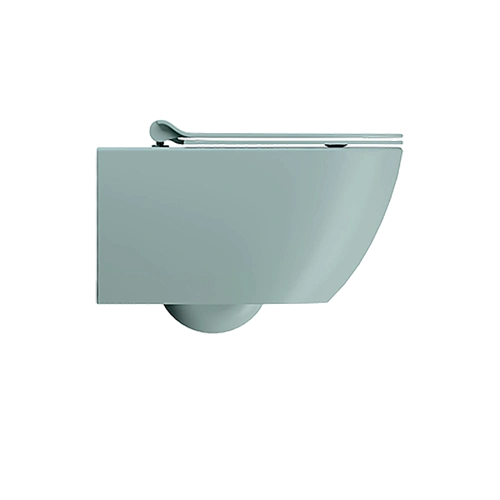 Унитаз подвесной GSI PURA безободковый Swirlflush голубой матовый (881515) без сиденья Унитаз подвесной GSI PURA безободковый Swirlflush голубой матовый (881515) без сиденья