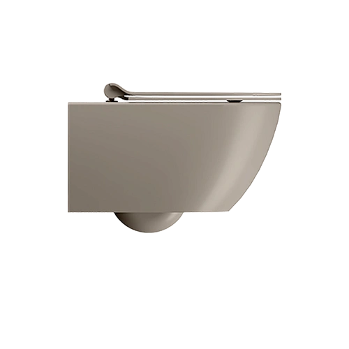 Унитаз подвесной GSI PURA безободковый Swirlflush серый беж матовый (881505) без сиденья Унитаз подвесной GSI PURA безободковый Swirlflush серый беж матовый (881505) без сиденья